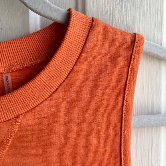 LNA Clothing Curved Hem Tank Orange - Picture 5 of 8